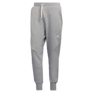 Adidas  HB6585 Men's Grey Stadium Fleece Badge of Sport Cuffed Pants Medium NEW